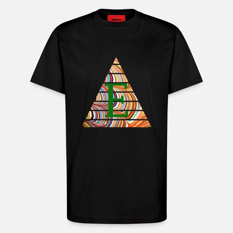 Triangle E 56 E - T-shirt bio décontracté fabriqué en UE - SOLID BLACK