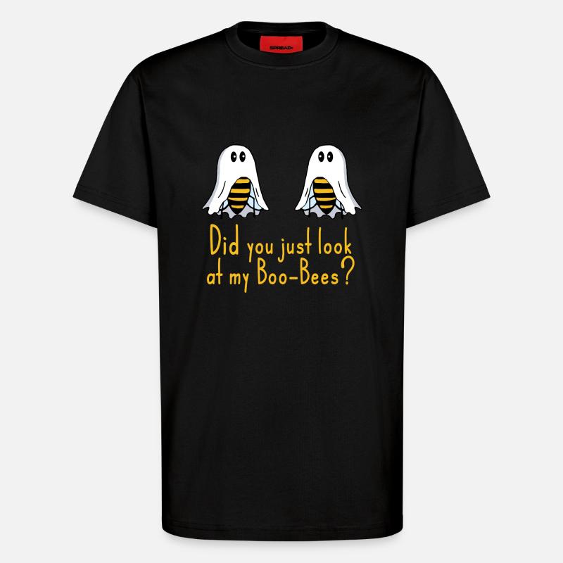 Boobees Boobs lustiger Spruch - T-Shirt - made by SPREAD - SOLID BLACK