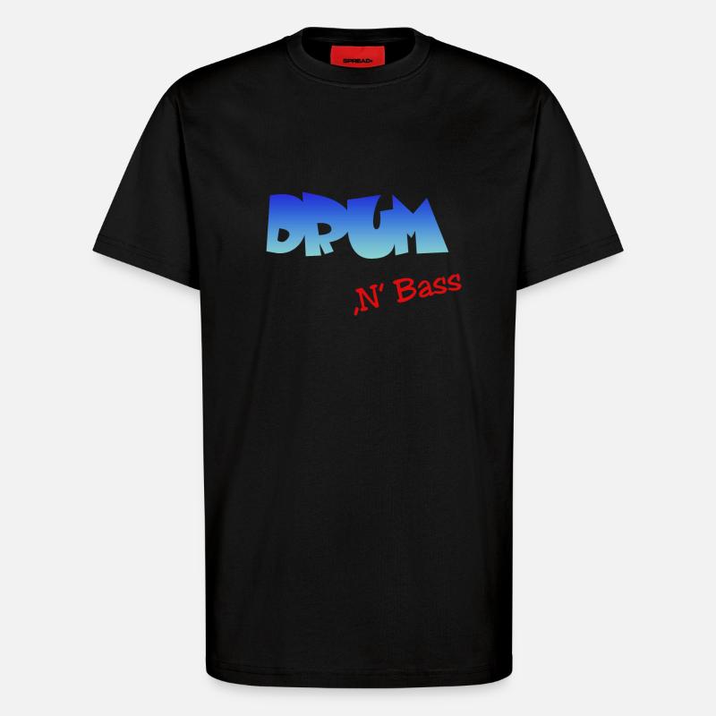 Drum n Bass, Techno, Minimal - T-Shirt - made by SPREAD - SOLID BLACK