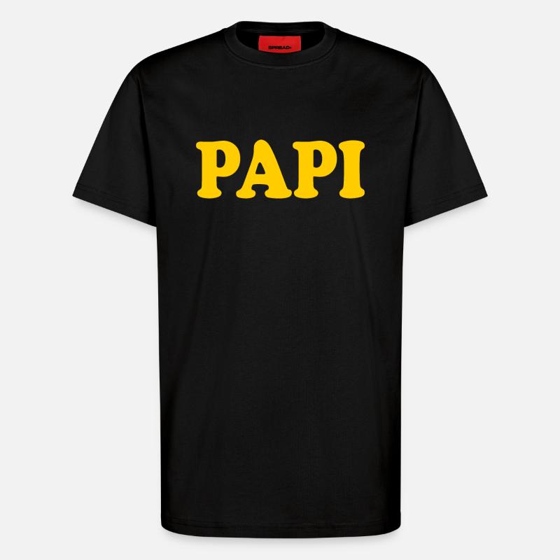 Papi - T-Shirt - made by SPREAD - SOLID BLACK