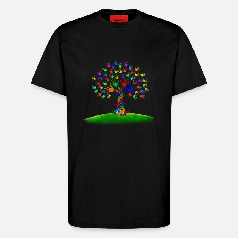 die lebendige Vielfalt - T-Shirt - made by SPREAD - SOLID BLACK