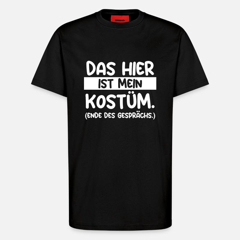 Carnaval de Jecken Carnaval - T-shirt bio décontracté fabriqué en UE - SOLID BLACK