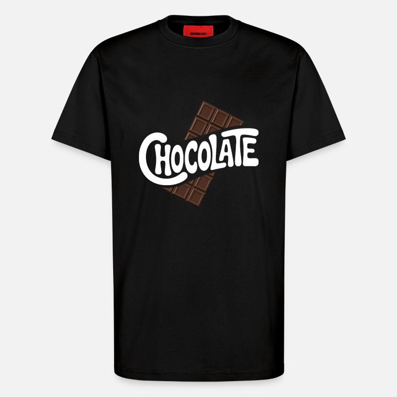 Schokolade - Cool Sweets Logo - T-Shirt - made by SPREAD - SOLID BLACK