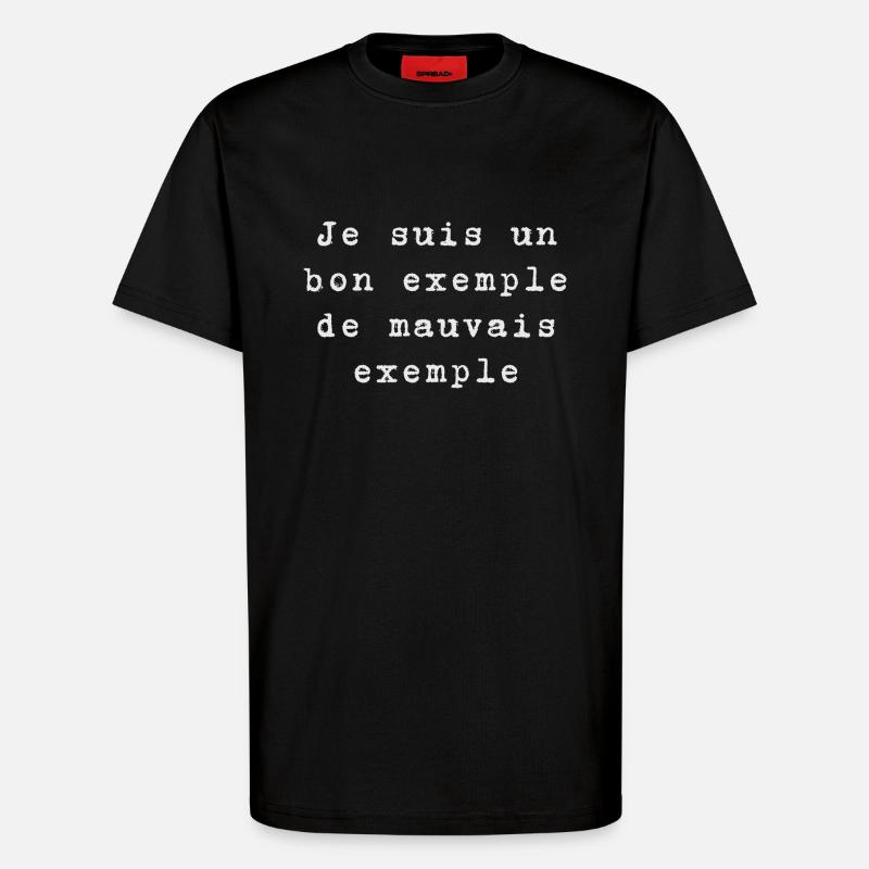 example - T-Shirt - made by SPREAD - SOLID BLACK