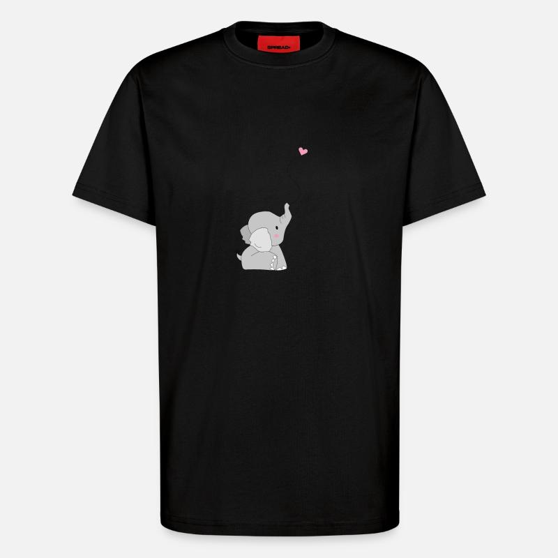 Eddi Elefant - Geschenk - Geschenkidee - T-Shirt - made by SPREAD - SOLID BLACK