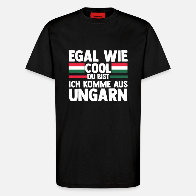 Ungar Ungarisch Ungarn - T-Shirt - made by SPREAD - SOLID BLACK