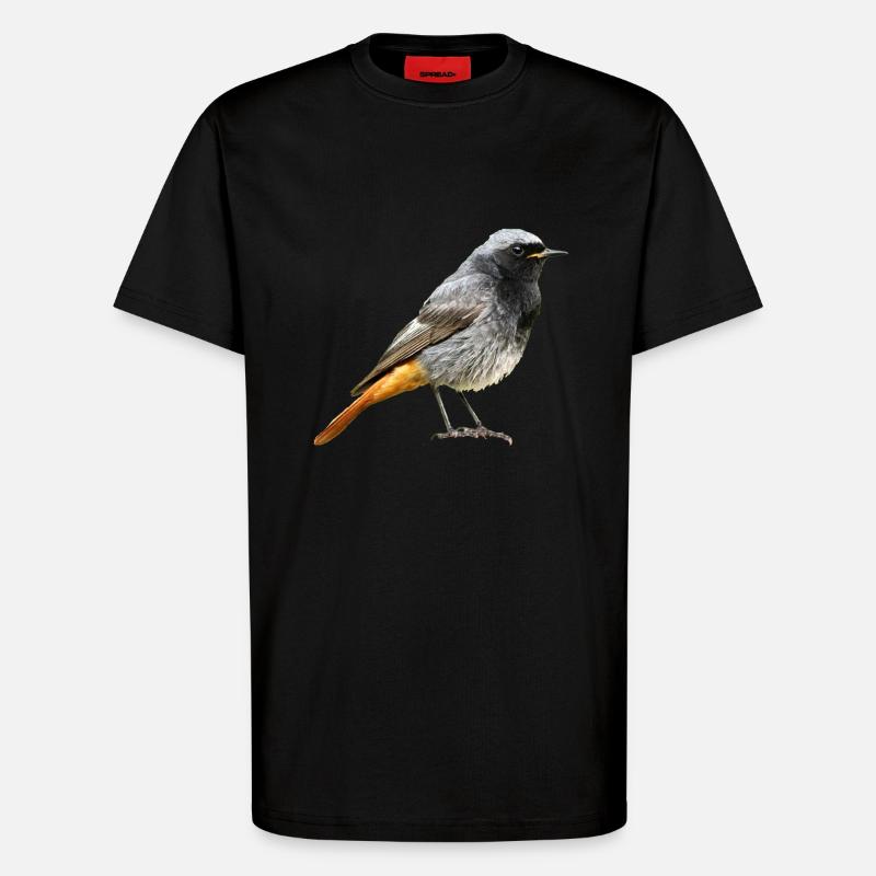 Rotschwanz Robin - T-Shirt - made by SPREAD - SOLID BLACK