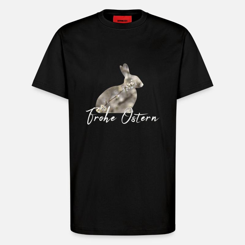 Happy Easter Bunny - T-Shirt - made by SPREAD - SOLID BLACK