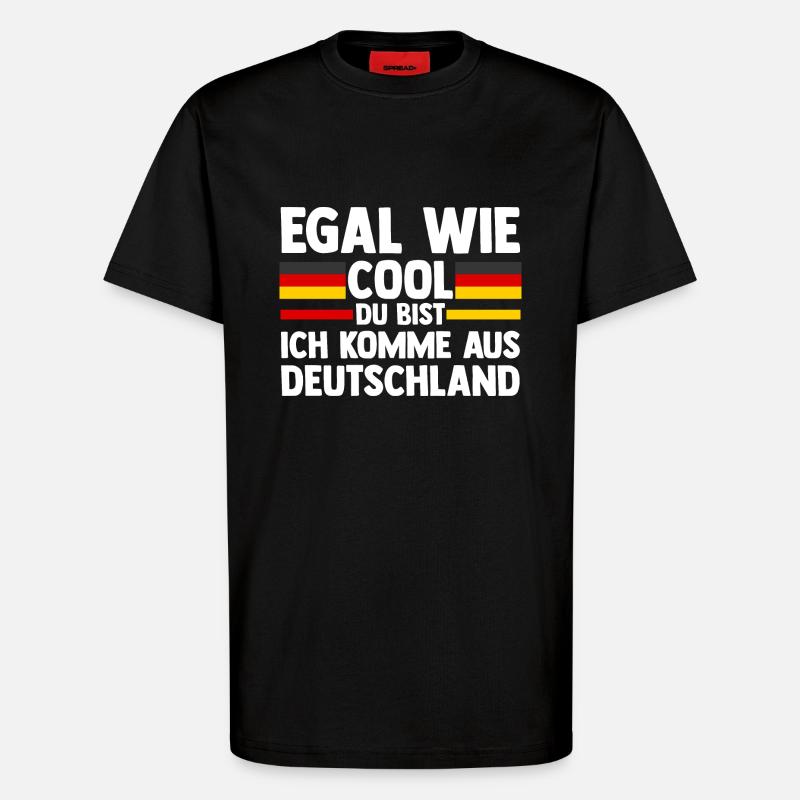 German German Germany - T-Shirt - made by SPREAD - SOLID BLACK