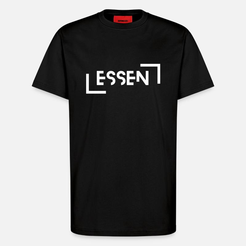 Essen - T-Shirt - made by SPREAD - SOLID BLACK