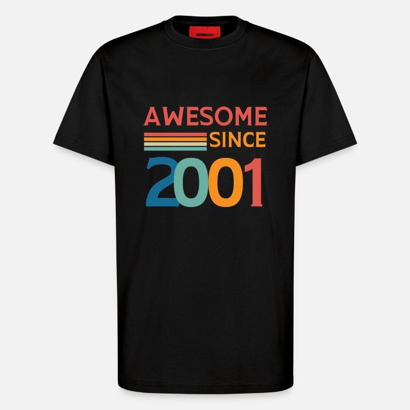 Großartig seit 2001 - T-Shirt - made by SPREAD - SOLID BLACK