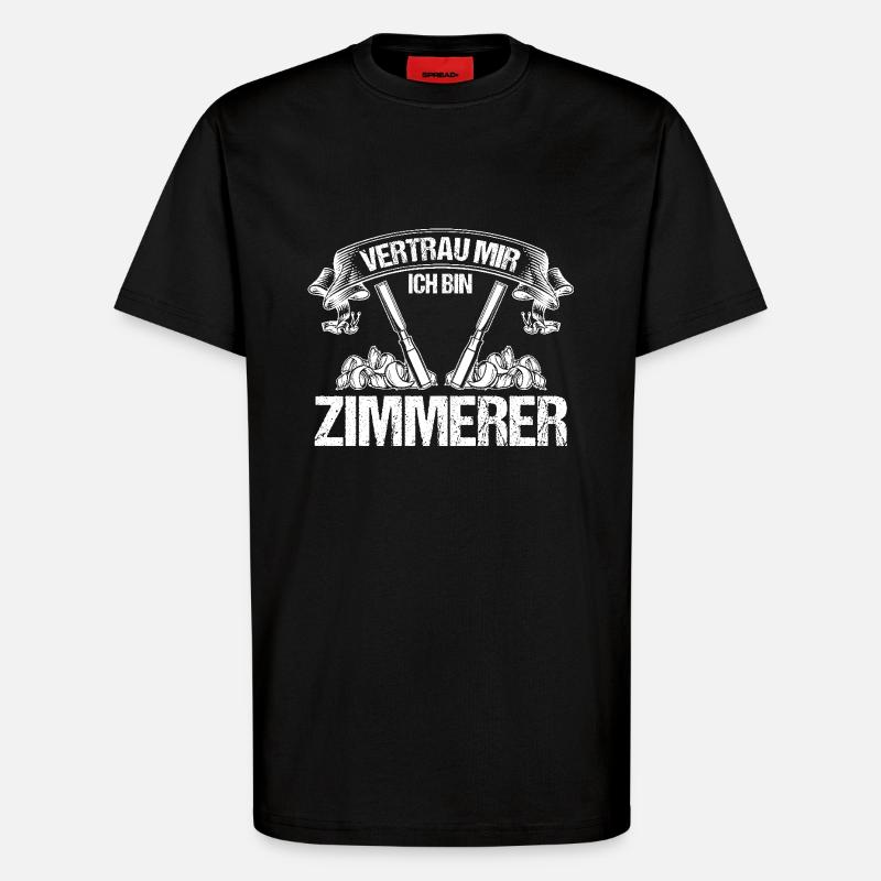 Carpenter Carpenter - T-Shirt - made by SPREAD - SOLID BLACK