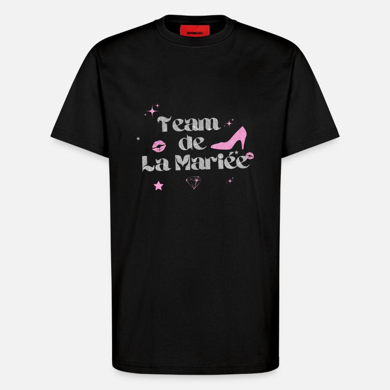 Das Team der Silberbraut - T-Shirt - made by SPREAD - SOLID BLACK