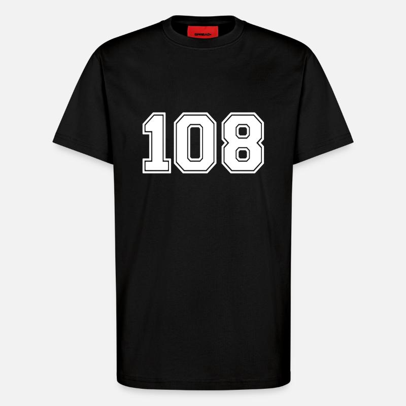 108 - T-shirt bio décontracté fabriqué en UE - SOLID BLACK