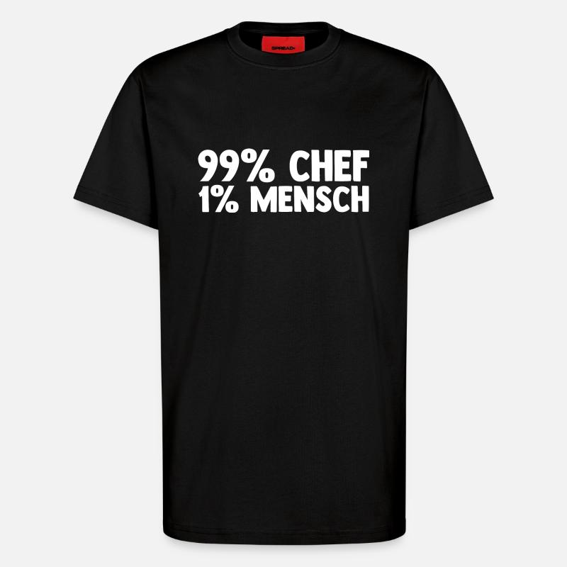 Teamleiter Chef Abschied - T-Shirt - made by SPREAD - SOLID BLACK