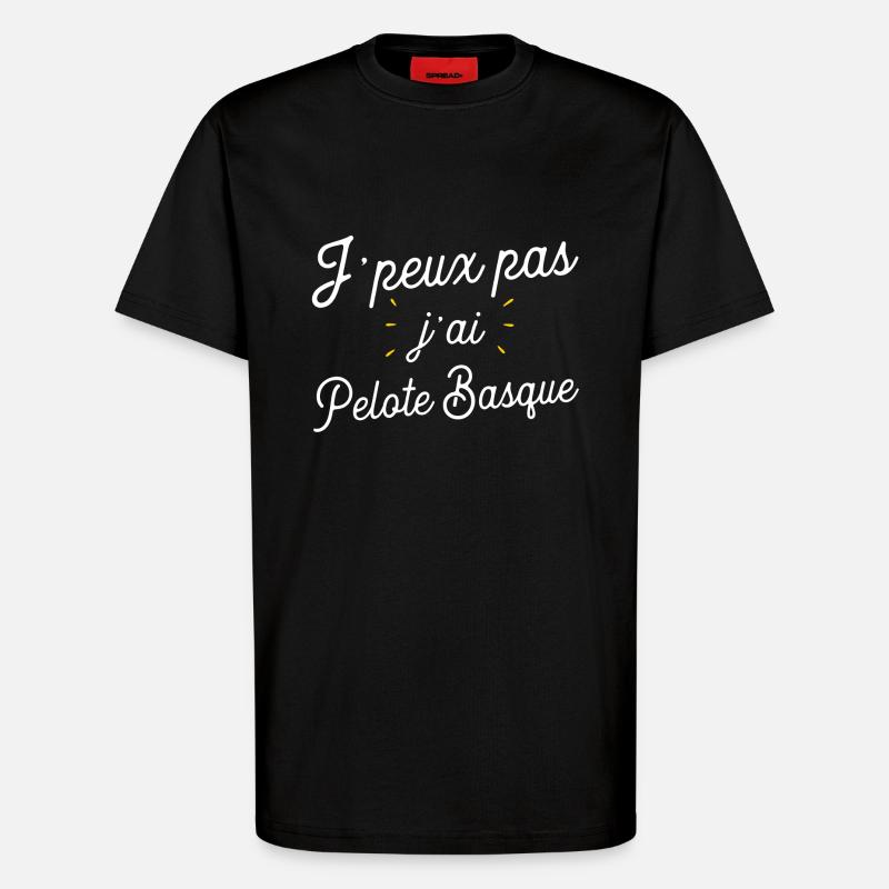 J'ai pelote basque cadeau - T-shirt bio décontracté fabriqué en UE - SOLID BLACK