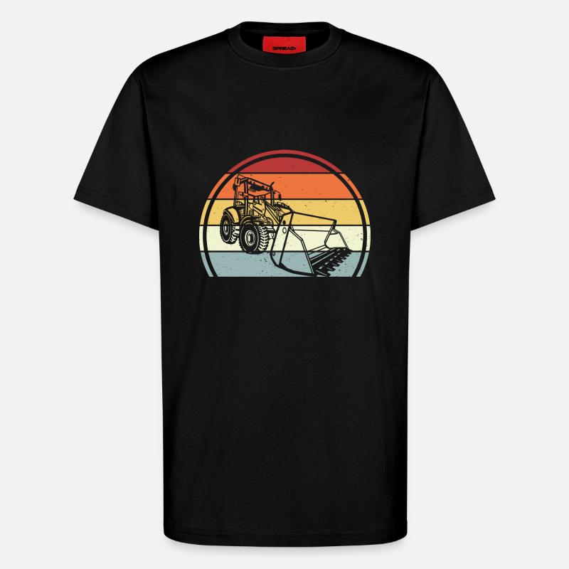 Bagger - T-Shirt - made by SPREAD - SOLID BLACK