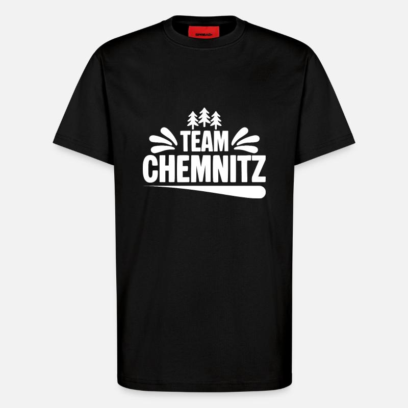 Team Chemnitz - T-Shirt - made by SPREAD - SOLID BLACK