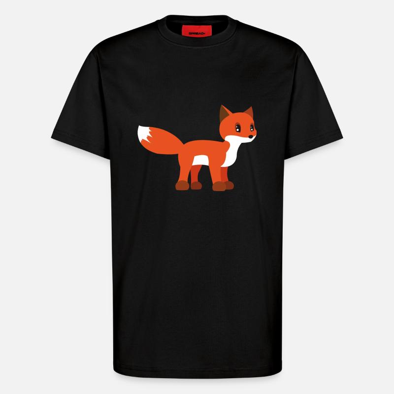 Fuchs - T-Shirt - made by SPREAD - SOLID BLACK