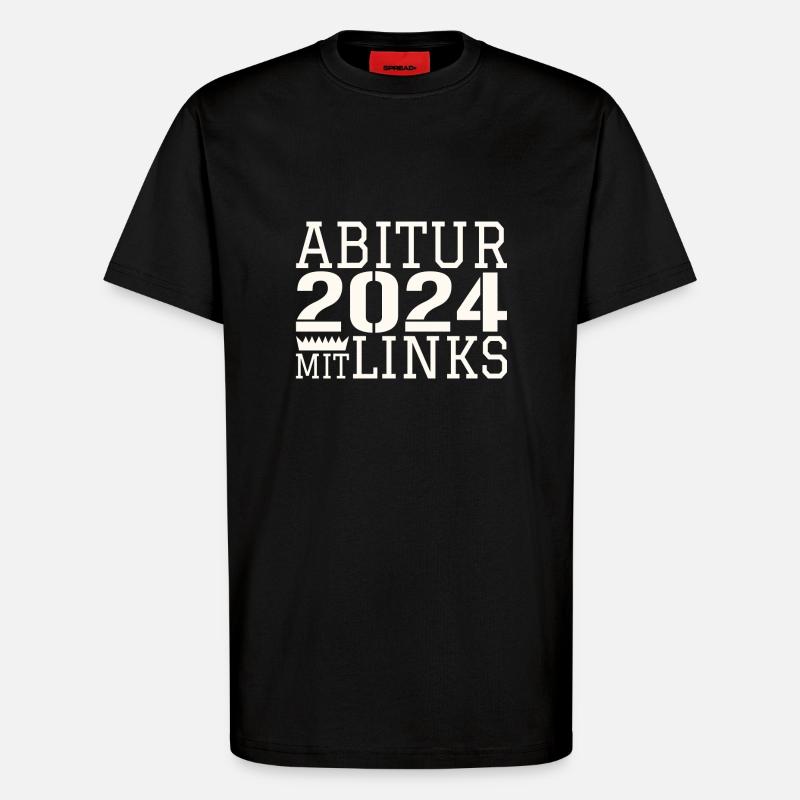 Abi with left hand - T-Shirt - made by SPREAD - SOLID BLACK