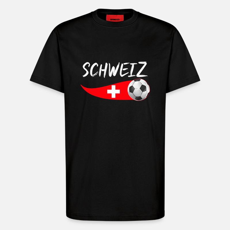 Schweizer Schweiz - T-Shirt - made by SPREAD - SOLID BLACK