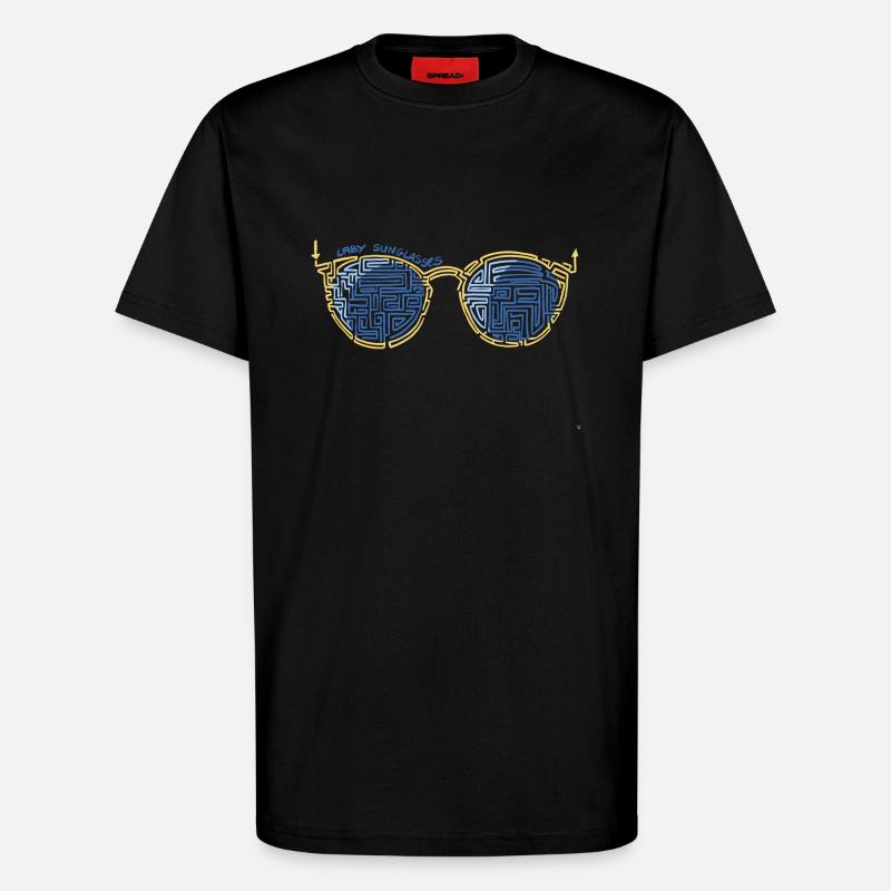 Laby Sonnenbrille 1 - T-Shirt - made by SPREAD - SOLID BLACK