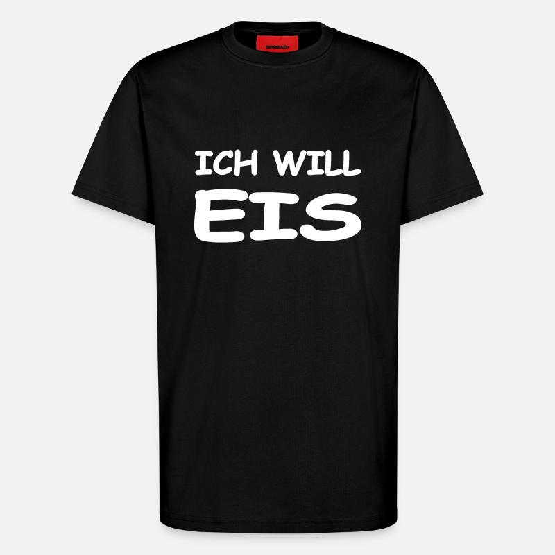 Eis - T-Shirt - made by SPREAD - SOLID BLACK