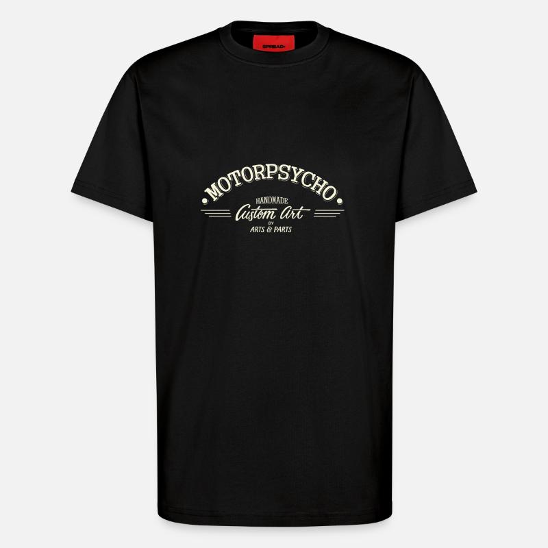 Motorpsycho1 - T-Shirt - made by SPREAD - SOLID BLACK