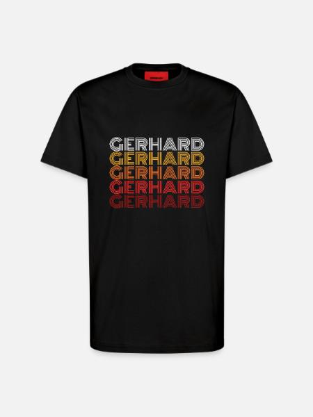 Gerhard - T-shirt bio décontracté fabriqué en UE - SOLID BLACK
