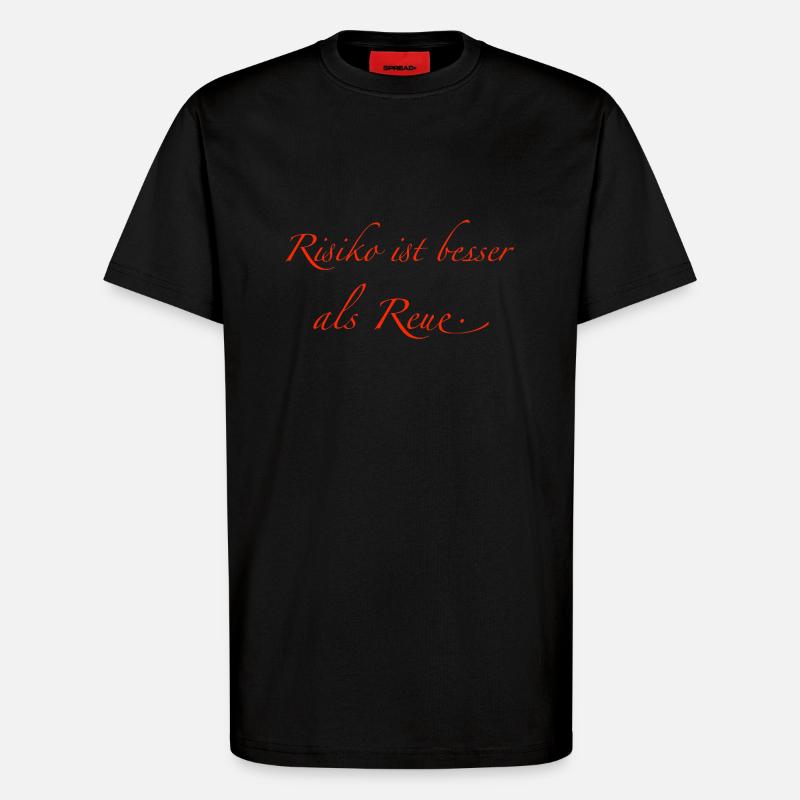 Risiko - T-Shirt - made by SPREAD - SOLID BLACK