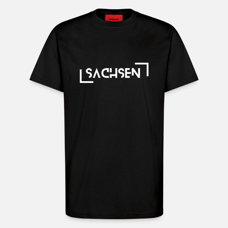 Sachsen - T-Shirt - made by SPREAD - SOLID BLACK