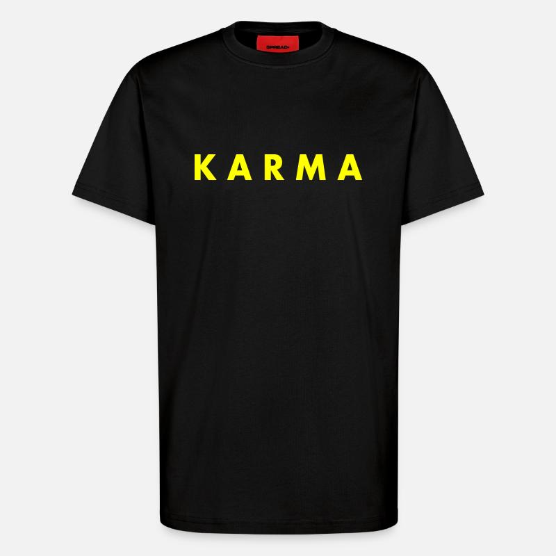 Karma - T-shirt bio décontracté fabriqué en UE - SOLID BLACK