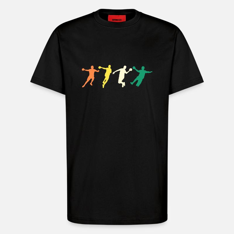 Handballer Evolution Handball - T-Shirt - made by SPREAD - SOLID BLACK
