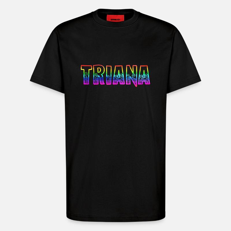 triana rs regenbogen - T-Shirt - made by SPREAD - SOLID BLACK