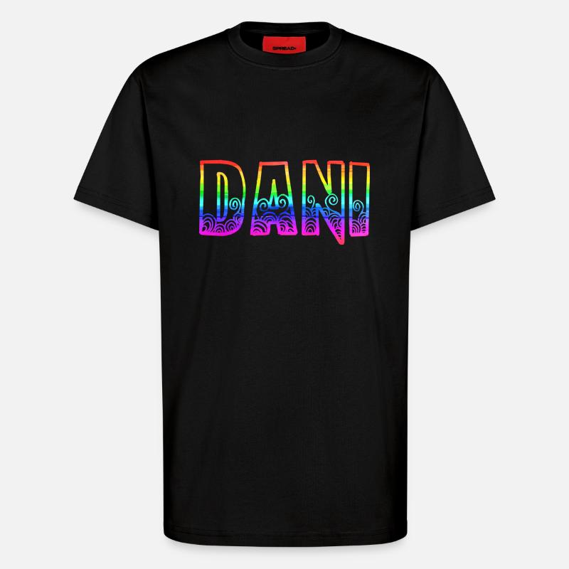 Dani RS Rainbow - T-Shirt - made by SPREAD - SOLID BLACK