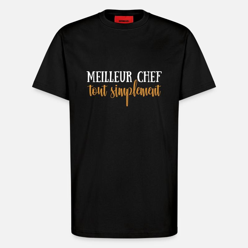 Meilleur chef tout simplement - T-shirt bio décontracté fabriqué en UE - SOLID BLACK