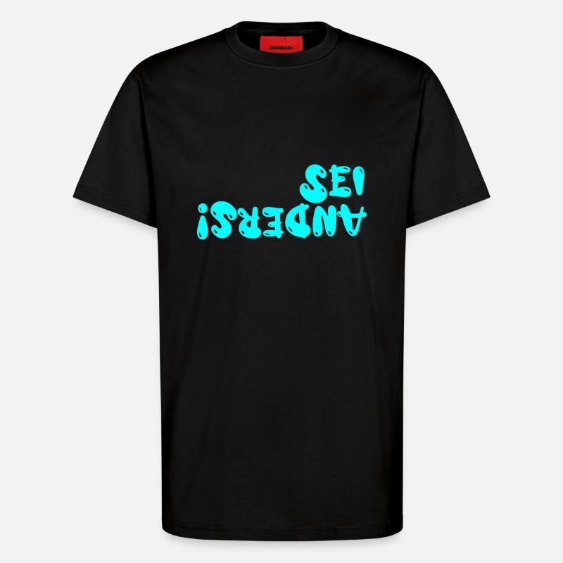sei anders - T-Shirt - made by SPREAD - SOLID BLACK