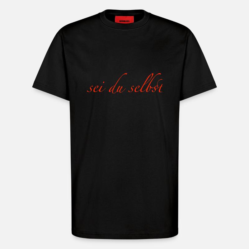 sei du selbst - T-Shirt - made by SPREAD - SOLID BLACK