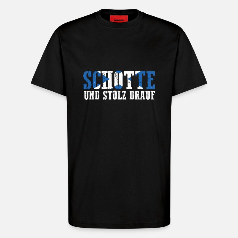 Schotten Schottisch Schottland - T-Shirt - made by SPREAD - SOLID BLACK