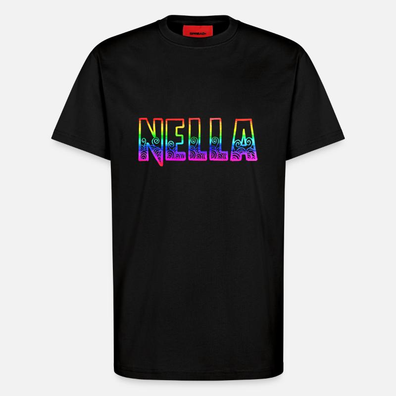 nella rs regenbogen - T-Shirt - made by SPREAD - SOLID BLACK