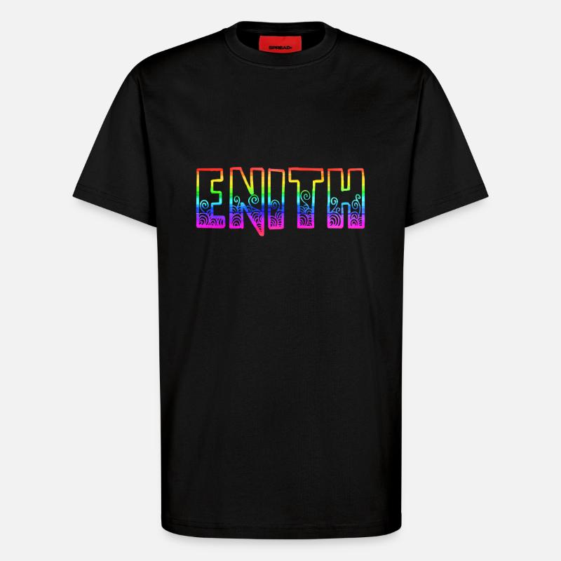 Enith RS Rainbow - T-Shirt - made by SPREAD - SOLID BLACK