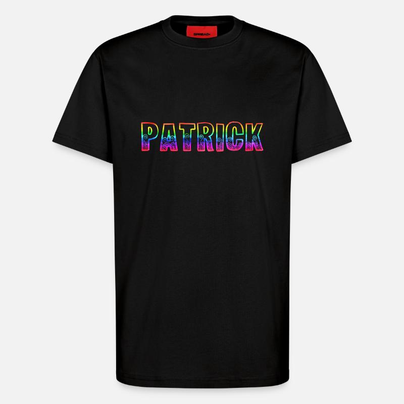 patrick rs rainbow - T-Shirt - made by SPREAD - SOLID BLACK