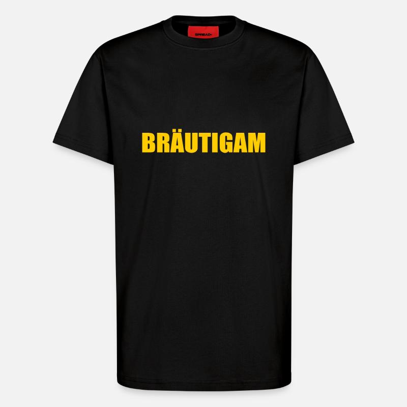 bräutigam - T-Shirt - made by SPREAD - SOLID BLACK