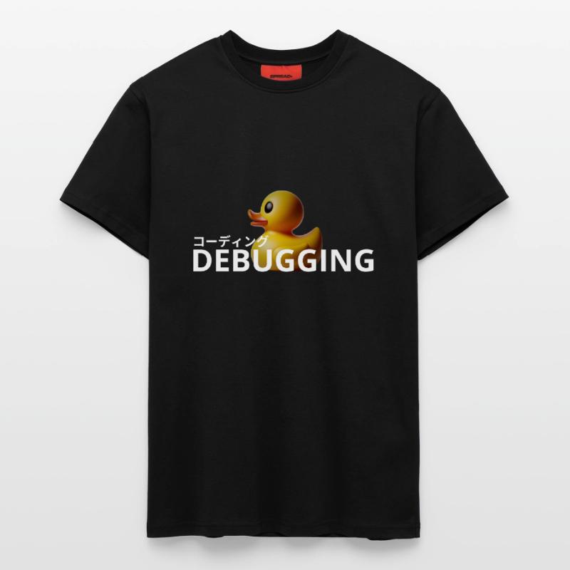 LUZILLION CODER COUTURE, RUBBER DUCK DEBUGGING T-Shirt - made by SPREAD