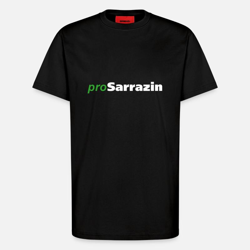 proSarrazin - T-Shirt - made by SPREAD - SOLID BLACK