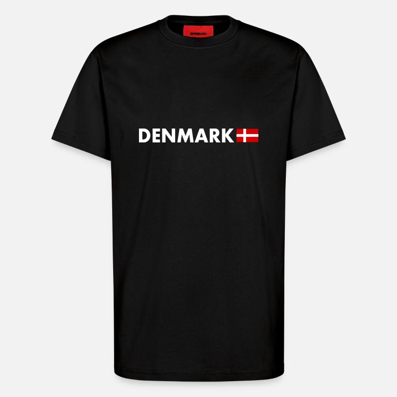 Danemark - T-shirt bio décontracté fabriqué en UE - SOLID BLACK