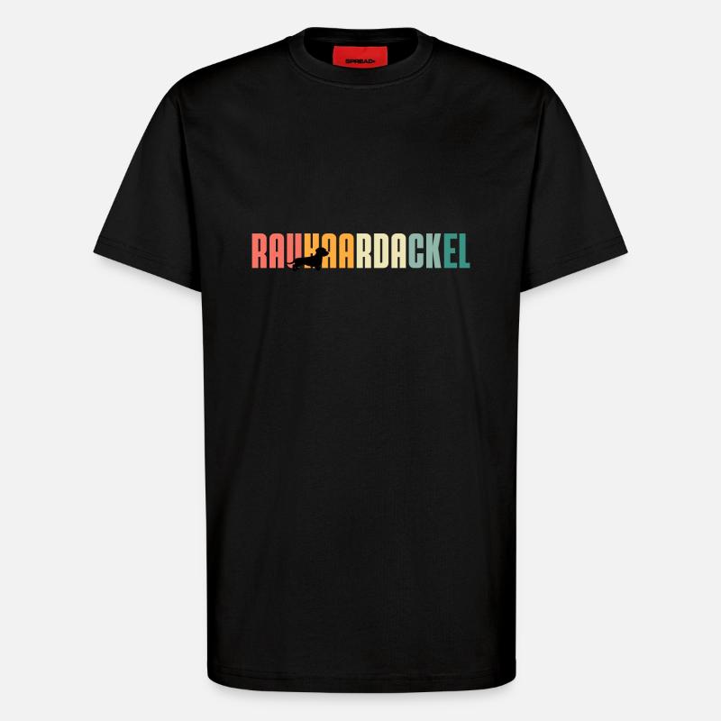Rauhaardackel2 - T-Shirt - made by SPREAD - SOLID BLACK