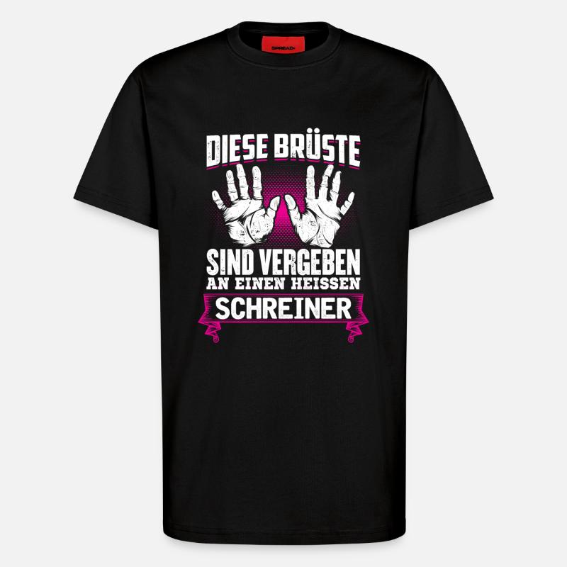 SCHREINER - Brüste - T-Shirt - made by SPREAD - SOLID BLACK