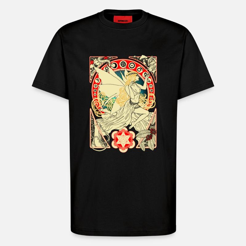 DMT Fee - T-Shirt - made by SPREAD - SOLID BLACK