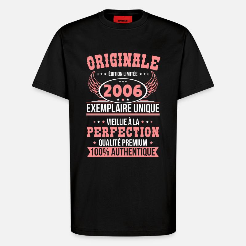 2006 – Unique example – Premium quality - T-Shirt - made by SPREAD - SOLID BLACK